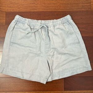 Zara Mens cotton/linen blend shorts